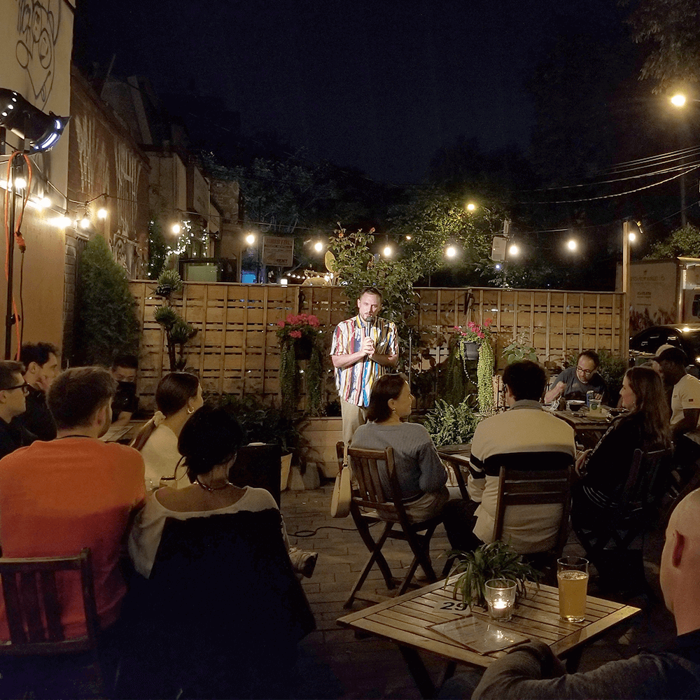 Image from a Cat Butt Comedy Show