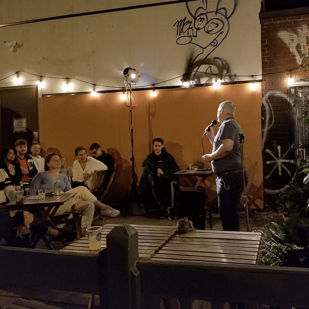 Image from a Cat Butt Comedy Show
